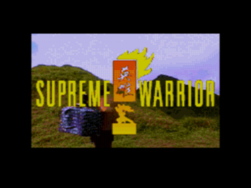 Supreme Warrior title screen for Sega Mega CD